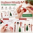 thumbnail image 3 of Crochet Christmas Spiral Ornaments DIY Kit,Beginner Friendly Christmas Spiral Tree Decor Craft Set with Soft Yarn, Snowflake Beads, Festive Holiday Gift for Adults, 3 of 8