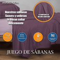 thumbnail image 3 of Juego De Sábanas Hotelera Matrimonial Microfibra Premium MELOCOTTON HOGAR Mod-D5, 3 of 4