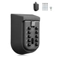 thumbnail image 1 of Wall Mounted Key Safe Box - Weatherproof 10-Digit Combination Lock, Anti-Theft Storage for Home & Outdoor Use, 1 of 5