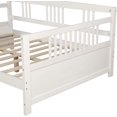 thumbnail image 3 of Harper & Bright Designs Solid Wood Daybed, Full Size Bed Frame Multi-Functional Daybed for Boys Girls, White, 3 of 7