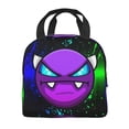 thumbnail image 4 of Geometry Dash Lunch Bags Lunchbox Portable Tote Bag Insulated Bento Bag Reusable Meal Holder, 4 of 8