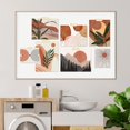 thumbnail image 4 of PixonSign Adhesive Canvas Print Wall Art Set - Vintage Mid-Century Forest Plants Poster Art - Geometric Print Gallery Set of 7 Abstract Illustrations Digital Art Wall Décor for Home - Unframed, 4 of 5