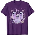 thumbnail image 4 of Karight Womens Fall Shirt Crew Neck Funny Ghost Graphic Tees Short Sleeve Thanksgiving Tops, 4 of 4