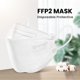 thumbnail image 1 of 50 PCS FFP2 Máscara facial para adultos Máscara protectora 4 capas Máscara protectora Doble fusión Anti-polvo Contaminación 3D Máscara facial JAMW Sencillez, 1 of 5