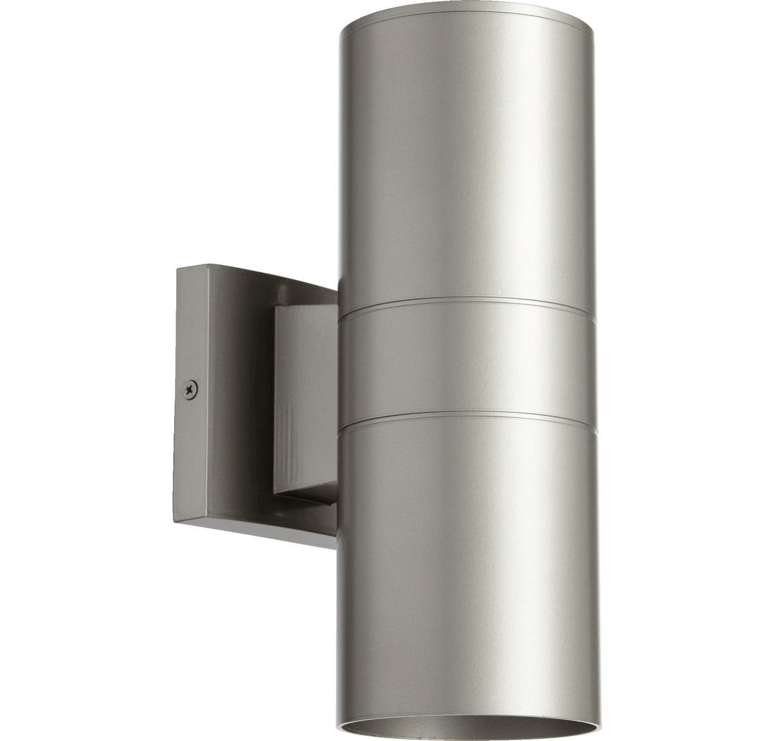 Quorum Lighting Cylinder Graphite Outdoor Wall Sconce, 2 Lights