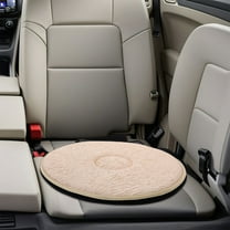 KONTONTY Portable Rotating Seat Cushion for Elderly and Pregnant Degree Swivel Car Seat Pad Comfortable Car Seat Cushion Round Shape,