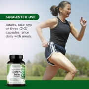 Emerald Labs Osteo Bone Health مع Meriva Phytosome ، MSM وفيتامين K2 (MK4 و MK7) والكالسيوم لدعم قوة العظام وقوة المفاصل والجهاز المناعي - 180 كبسولة نباتية