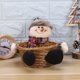 thumbnail image 3 of Cesta de almacenamiento de dulces, soporte para regalos de fiesta navideña, cesta de almacenamiento navideña, adorno de regalo para decoración de fiestas en el hogar (Muñeco de nieve), 3 of 8