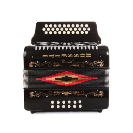 Rossetti 31 Button Accordion 12 Bass FBE Black