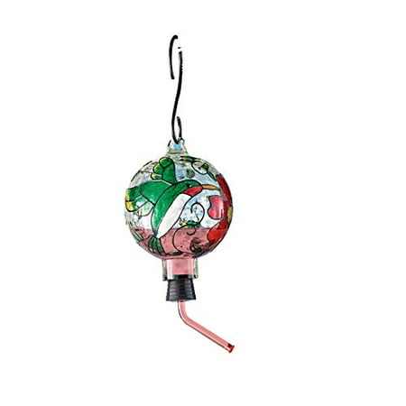 feeder hummingbird ball glass stained decorative