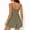 Green, variant on Carlikeit Women's Summer Romper Dress with Shorts Underneath Spaghetti Strap Sleeveless Wide Leg Jumpsuit