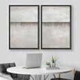 thumbnail image 3 of IDEA4WALL Framed Canvas Print Wall Art Set of 2 Pastel Industrial Grunge Gray Watercolor Landscape Abstract Modern Art Decor Bohemian Contemporary Artwork for Bedroom - 16"x24"x2 Panels Black, 3 of 5