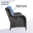 thumbnail image 5 of POCASSY 6 Piece Rattan Sofa Seating Group with Cushions, 5 of 9