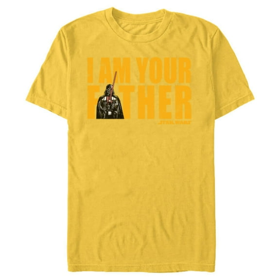 Star Wars Darth Vader I Am Your Father - Short Sleeve Blended T-Shirt for Adults - Customized-Yellow