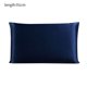 thumbnail image 1 of Funda de almohada de seda de morera Funda de almohada transpirable de 2 lados Funda de almohada de color sólido para la piel del cabello, Azul marino, 51x91cm Inevent HA003379-31, 1 of 2