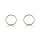 thumbnail image 1 of Aretes de oro 14k GIALLO Broquel Anillos de oro brillante, 1 of 5