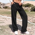thumbnail image 6 of ClodeEU Women's Drawstring Wide Leg Sweatpants,Soft Casual Lounge Pants with Pockets ,Women's Plus L, 6 of 8