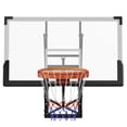 thumbnail image 2 of Towallmark 54" Wall-Mounted Basketball Hoop, Adjustable 8–10 ft Height, Shatterproof PC Backboard, 18" Solid Rim, Indoor/Outdoor Basketball Goal for Home, Garage, Gym & Backyard, 2 of 10