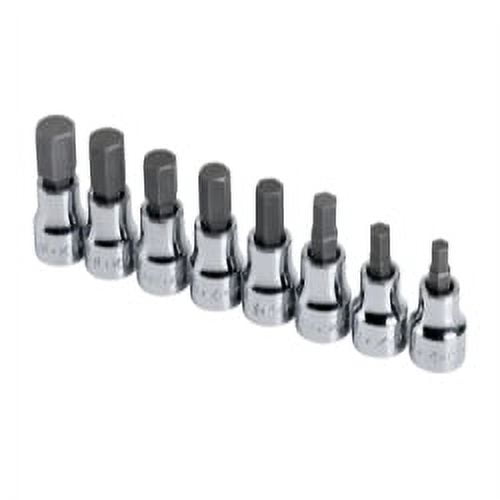 SOCKET HEX BIT SET 3/8IN. DRIVE 8PC METRIC