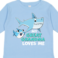 thumbnail image 4 of Inktastic My Great Grandma Loves Me with Cute Sharks Boys or Girls Long Sleeve Toddler T-Shirt, 4 of 5