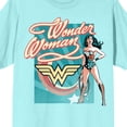 thumbnail image 7 of Wonder Woman Character Art Juniors Celadon T-shirt-Large, 7 of 7