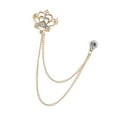 thumbnail image 2 of Broche de cadena de cristal Sunnimix para hombre 3x, 2 of 8