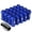 Blue, variant on J2 Engineering LN-T7-013-125-BK J2 Engineering 7075 -T6 Forged Aluminum M12x 1.25 20Pcs 50mm Height Open -End Lug Nut Sets w / Socket Adapter Black