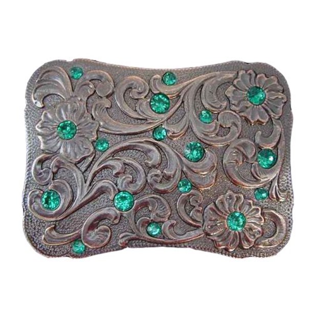 LFA Western Floral Scroll Novelty Belt Buckle