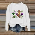 thumbnail image 2 of PMUYBHF Sweat à Capuche Imprimé Carnaval pour Femmes avec Col Rond Sans Tête et Pull à Manches Longues 8886 S, 2 of 3
