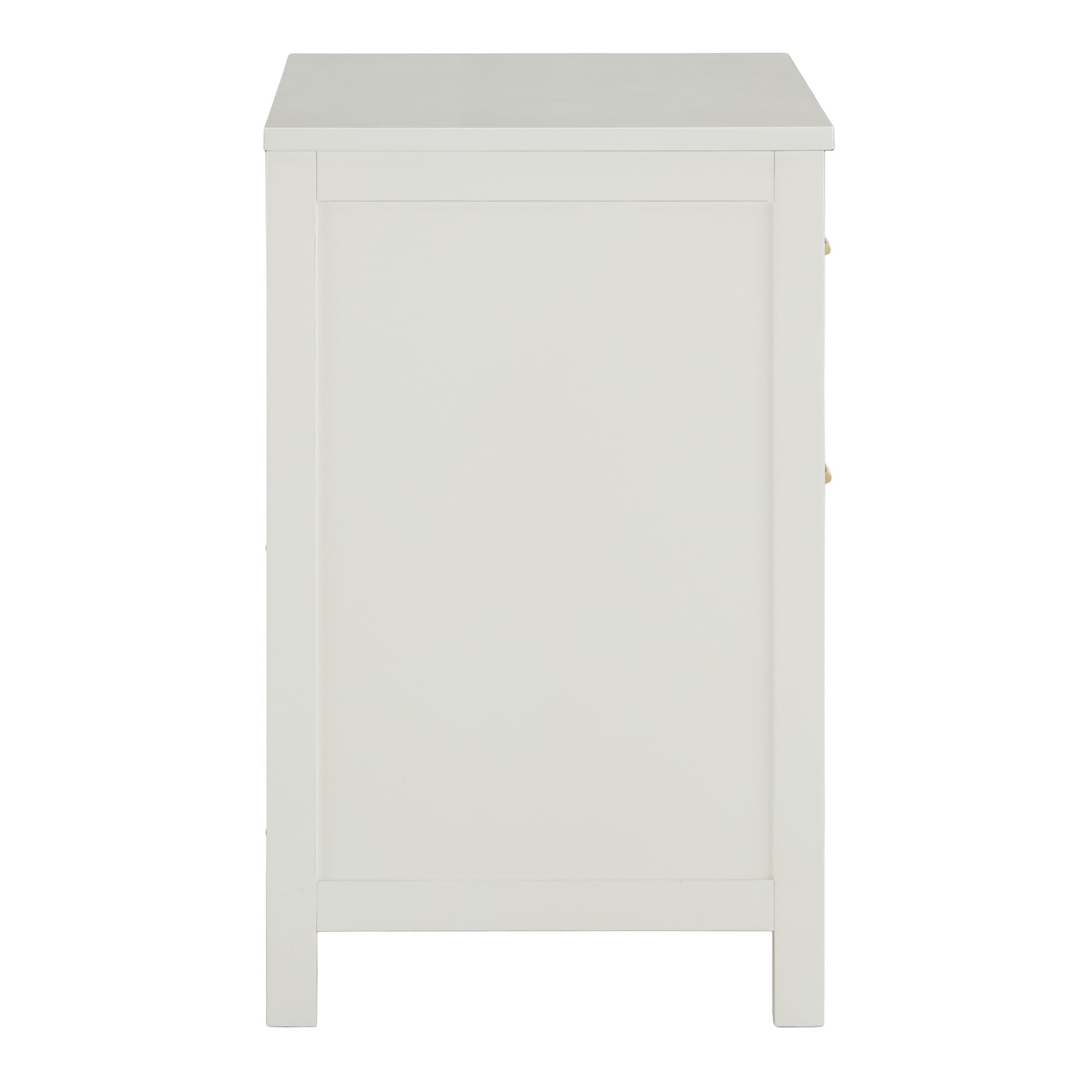 Weston Home Danica Modern 2-Drawer Nightstand, White