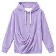 thumbnail image 5 of Y-Sunset Pouch Hoodie for Men, Oversized Dog Pouch Sweatshirts, Pet Carrier Pullover Animal Holder Long Sleeve Tops for Fall Winter Daily Wear, Vacation, Travel, 5 of 5