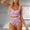 #602-Hot Pink, variant on Haivin Women's One-Piece Swimsuit, High Elasticity Comfortable with Beautiful Back Design, Fashion Casual Sport for Beach Swimming and Vacation
