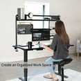 thumbnail image 4 of VIVO Clamp-on 50" Desktop Shelving System with Magnetic Memo Board, 4 of 8
