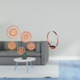 thumbnail image 2 of Soporte de pared colgante de ratán tejido para botellas, estante de hierro, pieza decorativa artesanal, ideal para sala de estar, cocina o bar., 2 of 8