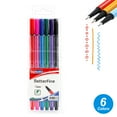 thumbnail image 3 of SKYGLORY 6 Colors Fineliner Pens 0.4mm Fine Tip Marker Drawing Color Pens Set Art Office School Supplies for Journaling Planner Writing Note Taking Painting Coloring Sketch, 3 of 8