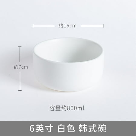 

Nordic Creative Ceramic Matt Soup Bowl Salad Bowl Thick Soup Bowl Household Rice Bowl Fahai Bowl Tableware Breakfast Bowl