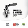 thumbnail image 5 of Geo Sports - Dispensador de agua de cerámica de porcelana, llave de acero inoxidable, válvula y tapa incluida. Se adapta a jarras de 3, 5 of 5