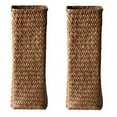 thumbnail image 1 of 2X Florero de Ratán Cestas de Bambú de Decoración Floreros Cesta de Flor Fruta Florero Floreros Altos para la Decoración del Hogar Marrón, 1 of 6