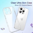 thumbnail image 4 of JETech Ultra Slim Case for iPhone 16 Pro 6.3 Inch, Not for iPhone 16/16 Plus / 16 Pro Max, Camera Lens Full Protection, Lightweight Clear PP Hard Minimalist Cover (Clear), 4 of 7