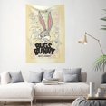 thumbnail image 2 of Tapiz de Bugs Bunny para hombres, dormitorio de niños, sala de estar, decoración de pared del dormitorio, 2 of 8