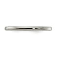 thumbnail image 3 of Solid Titanium Men's Half Round 2mm Ring Comfort-Fit Band Size 10, 3 of 4