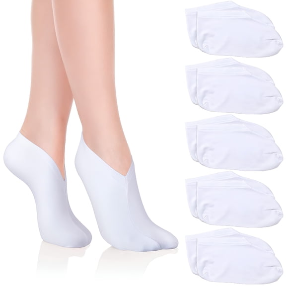 RAGUPEL Moisturizing Socks 5-Pairs for Dry Feet Care,Cotton Spa Socks with Spandex,Overnight Hydration Enhancer Socks,Foot Therapy Socks for Cracked Heels