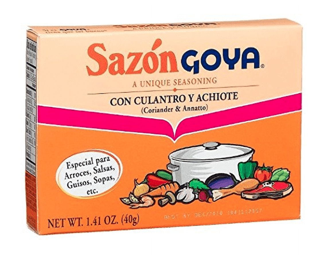 Goya Sazon Culantro-achiote Seasoning 1.41 Oz (6 Pack)