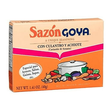 Goya Sazon Culantro-achiote Seasoning 1.41 Oz (6 Pack)