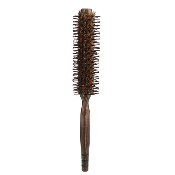 Round Boar and Nylon Bristle Brush Suitable for Woman Styling Hairbrush Comb Blow Drying and Curling Hair