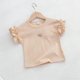 thumbnail image 5 of Camisetas de Manga Corta de Verano de las Mujeres de Punto de Costillas con Corte de Espalda de Arco Slim Fit Top de Manga Corta Casual, 5 of 7