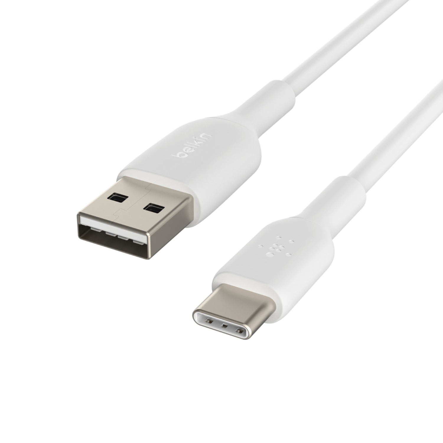 Belkin BoostCharge USB-C Cable (1M/3.3ft), USB-C to USB-A Cable, USB Type-C Cable for iPhone 15 Series, Samsung Galaxy S24, S24+, Note20, Pixel 7, Pixel 8, iPad Pro, Nintendo Switch, and More - White - image 3 of 6