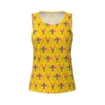 thumbnail image 6 of Sigee Mardi Gras Crayfish and Fleur de lis for Women's Workout Tank Top,Running Tank Tops,Sleeveless Gym ClothesX-Large, 6 of 8