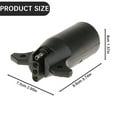 thumbnail image 3 of MOQIN 7 Way to 4-Way Flat Blade Trailer Adapter Waterproof Rugged Nylon Housing 7 Pin to 4-pin Wiring Connector for RV Caravan Utility Tow Vehicles,Nickel-Plated Copper Terminals,Compact Design, 3 of 5