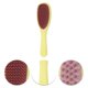 thumbnail image 3 of Cepillo de champú para cabello de doble cara Unique Bargains 1 Pc para masaje en la cabeza 8.46"x2.36"x1.97" Rosa Amarillo, 3 of 6